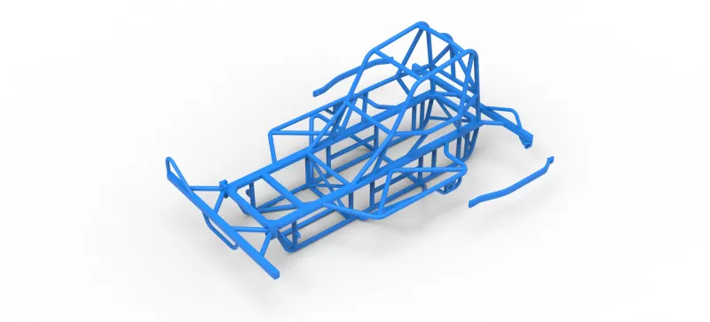 Frame of BriSCA Micro Formula 2 Stock Car Scale 1:16 - Model preview 19