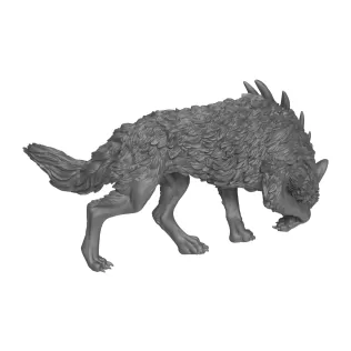3D Printable Wild Wolf - Model thumbnail 4