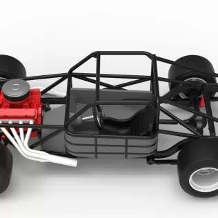 Vintage Asphalt Modified stock car Base V8 Scale 1:25 - Model thumbnail 10