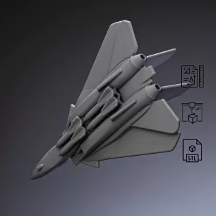F-14 Fighter Jet #RoZ - Model thumbnail 7