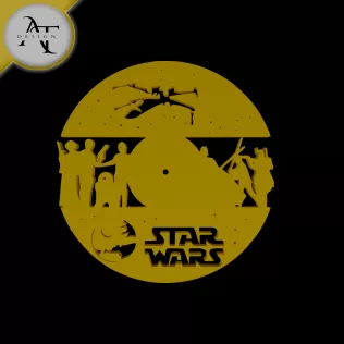Star Wars - Silhouette - 2D Wall Art Decor