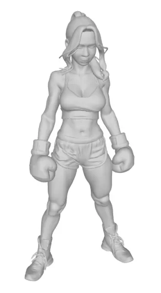 Female MMA fighter - Model preview 1