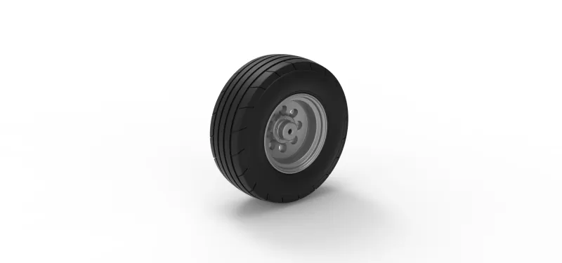 Front tractor wheel Version 4 Scale 1:25 - Model preview 8