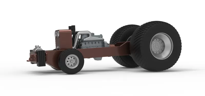 Pro Stock Pulling Tractor Base Scale 1:25 - Model preview 2