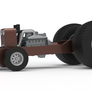 Pro Stock Pulling Tractor Base Scale 1:25 - Model thumbnail 2