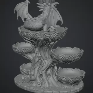 Baby Dragon Organizer Tree STL File for 3D Print - Model thumbnail 16