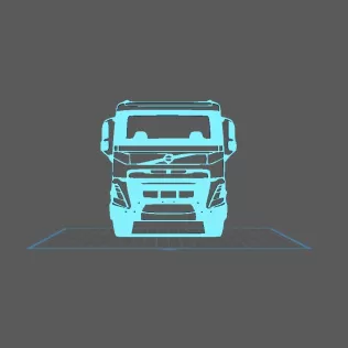 Truck - Volvo FMX Wall Art