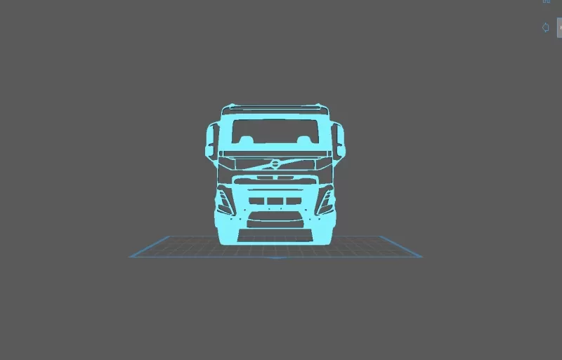 Truck - Volvo FMX Wall Art - Model preview 1