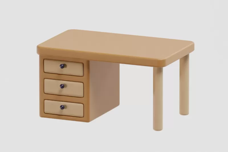 Office Table - Model preview 5