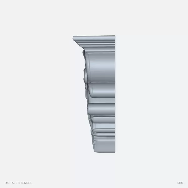 Gothic Ornamental Corbel Sculpture - STL - Model preview 3