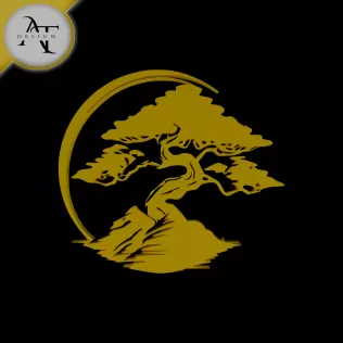 Zen Tree - Silhouette - 2D Wall Art Decor