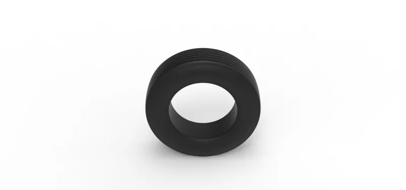 Front tire of Vintage Champ car Version 2 Scale 1:25 - Model preview 6