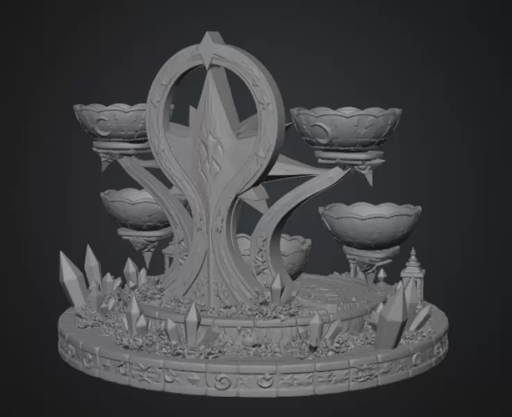 Astral Constellation Offering Sanctuary STL File for 3D Print - Model preview 17