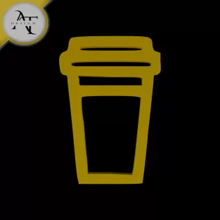 Simple Coffee Cup Symbol - 2D Art