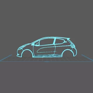 Peugeot - 208 GTI Wall Art
