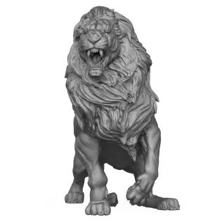 3D Printable Wild Giant Lion - Model thumbnail 2