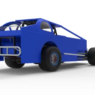 Northeast Dirt Modified stock car Version 2 Scale 1:25 - Model thumbnail 19