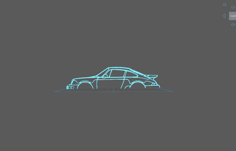 Porsche - 911 Classic Wall Art - Model preview 2