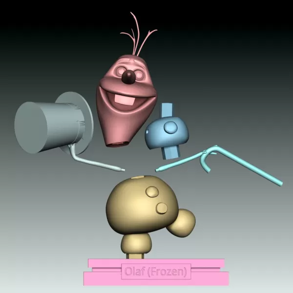 Olaf Frozen - Model preview 10