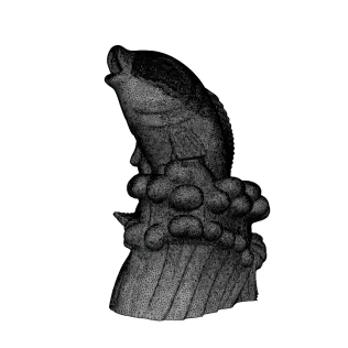 Stone Fish Sculpture -3D Model High-Quality PBR UV Mapped - Model thumbnail 6