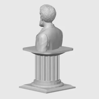 Hristo Botev 3d STL (Христо Ботев) - Model thumbnail 4