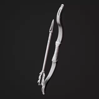Viking Bow & Arrow #RoZ - Model thumbnail 3