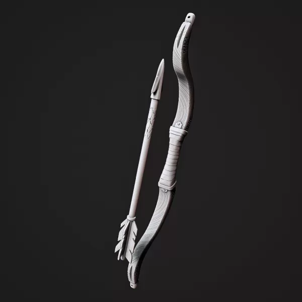 Viking Bow & Arrow #RoZ - Model preview 3