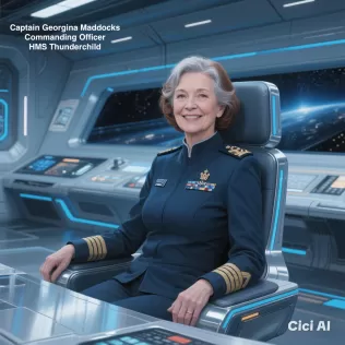 HMS Thunderchild AD01 Ship's Badge Wall Plaque - Model thumbnail 9