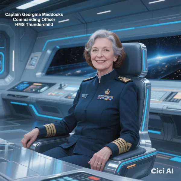 HMS Thunderchild AD01 Ship's Badge Wall Plaque - Model preview 9