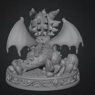 Candy Kingdom Baby Dragon STL File for 3D Print - Model thumbnail 9
