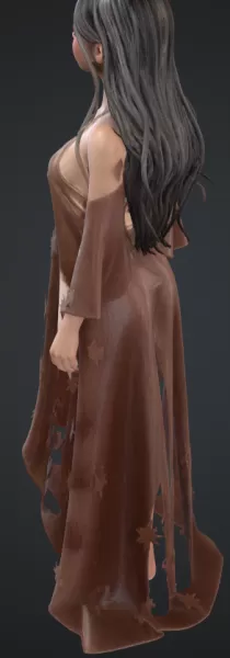 Frau mit engen kleid - Model preview 2