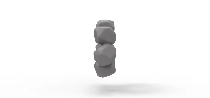 Stone cock ring - Model preview 7