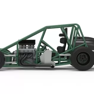 Pavement Silver Crown Car Base Scale 1:25 - Model thumbnail 9