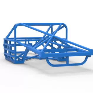 Frame of Vintage Dirt late model Race car Scale 1:25 - Model thumbnail 10