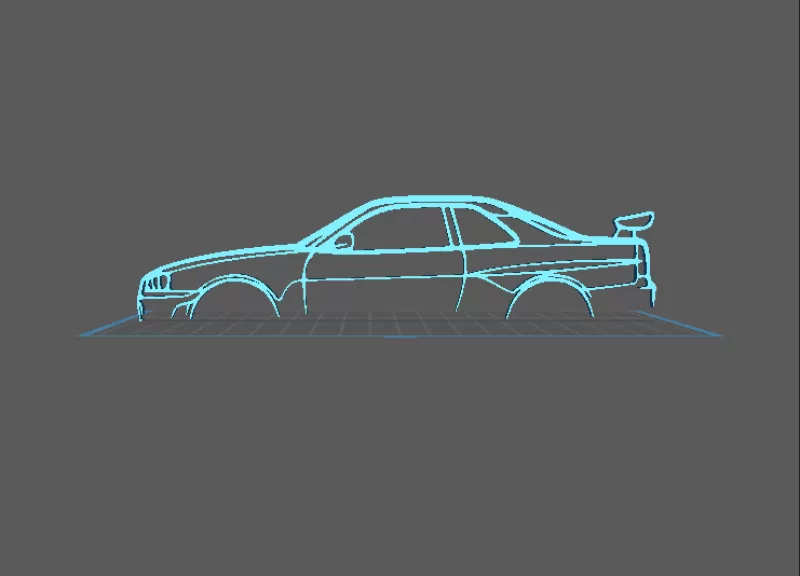 Nissan - Skyline Wall Art - Model preview 2