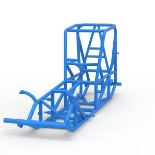 Frame of Vintage Pavement Sprint car Scale 1:25 - Model thumbnail 4