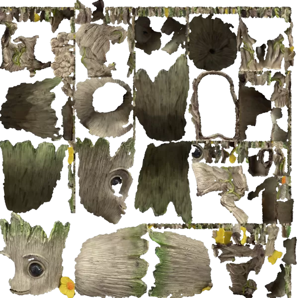 Grut 3D Model - Fantasy Cartoon Character Adorable Tree Spirit - Model preview 7