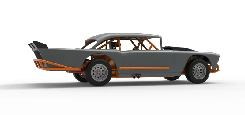 Vintage Dirt Modified stock car Version 9 Scale 1:25 - Model preview 21
