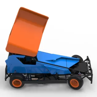 BriSCA Formula 1 Stock Car for Dirt while turning V2 Scale 1:25 - Model thumbnail 23