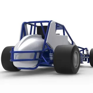 Pavement Silver Crown Car Scale 1:25 - Model thumbnail 19