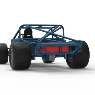 Vintage Dirt late model Race car Base Scale 1:25 - Model thumbnail 15