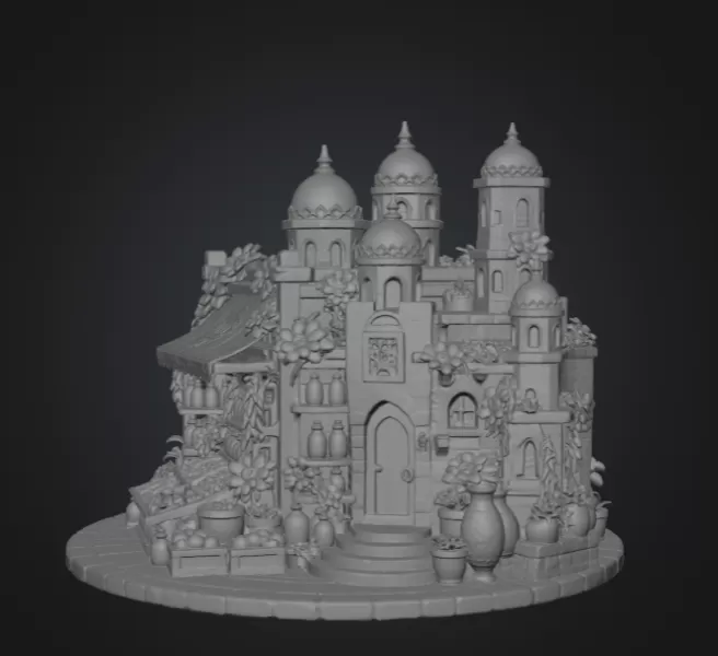 Sultan's Spice & Potion Bazaar STL File for 3D Print - Model preview 11