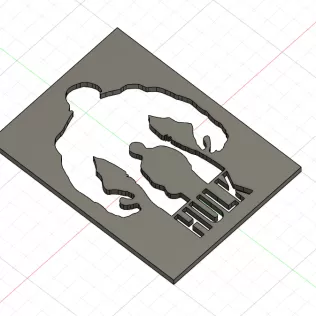 Silhouette Hulk - Marvel Wall Art