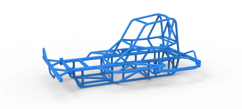 Frame of BriSCA Micro Formula 2 Stock Car Scale 1:16 - Model preview 1