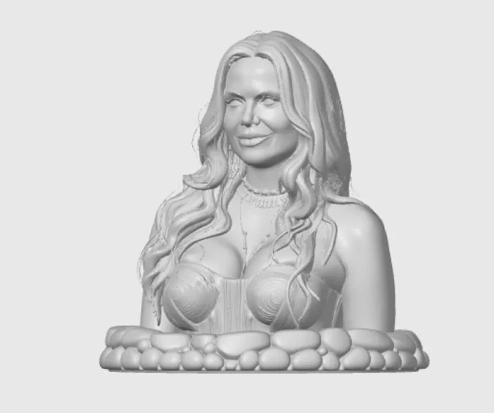 Lana Parrilla 3D Bust - Model preview 4