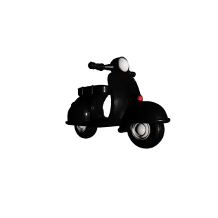 Retro Vespa Scooter Toy Bike Miniature Decorative Model - Model thumbnail 4