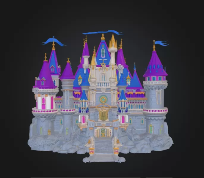 Fantasy Castle - Model preview 1