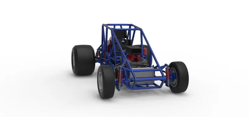 Dirt Silver Crown Car Base Scale 1:25 - Model preview 26