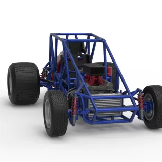 Dirt Silver Crown Car Base Scale 1:25 - Model thumbnail 26