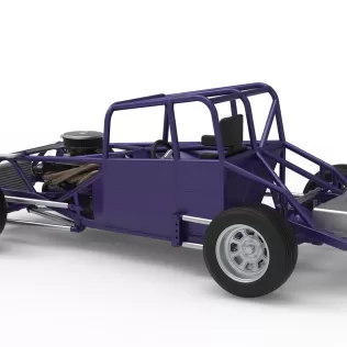 Canadian vintage modified stock car Base Scale 1:25 - Model thumbnail 12